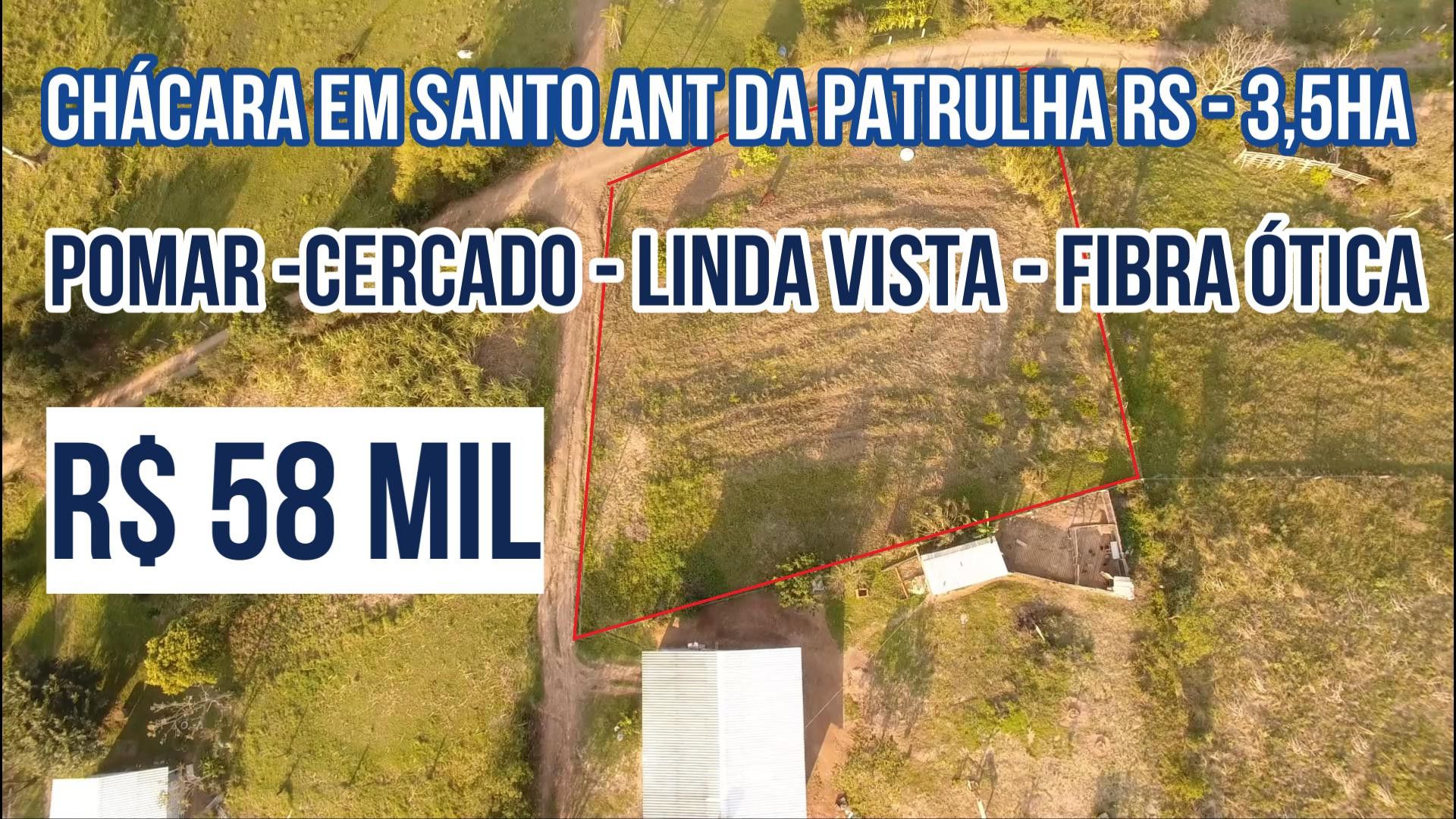Chácara de 1.900 m² em Santo Antônio da Patrulha, RS
