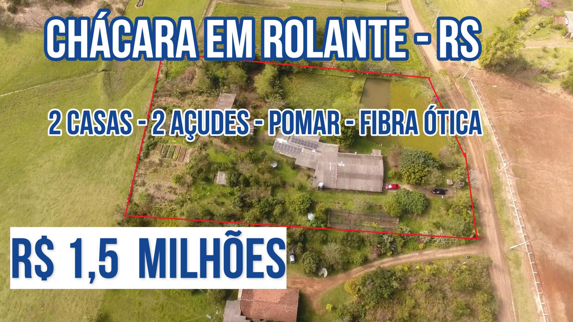 Chácara de 6.300 m² em Rolante, RS