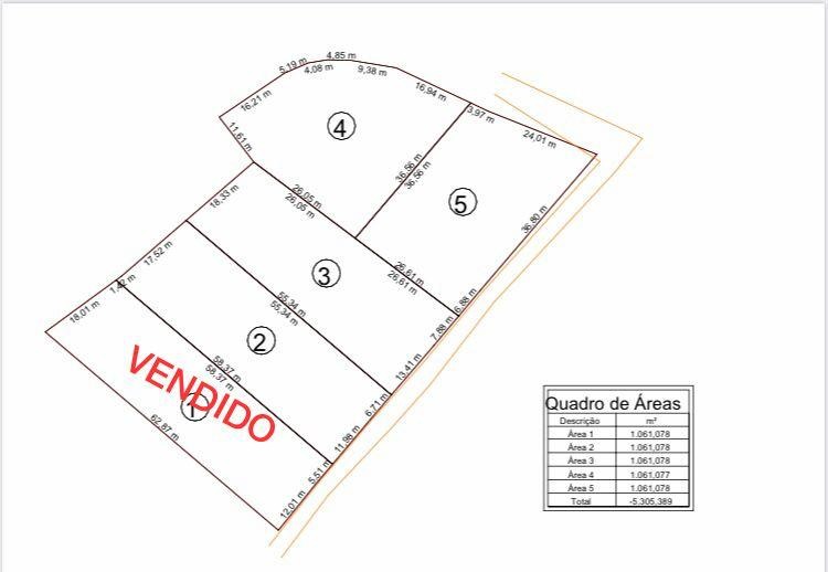 Terreno de 1.061 m² em Paraibuna, SP